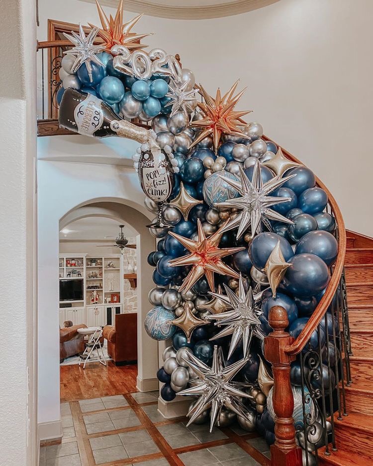 Trang trí sinh nhật phongc cách Châu Âu tại nhà hài hòa với kiến trúc