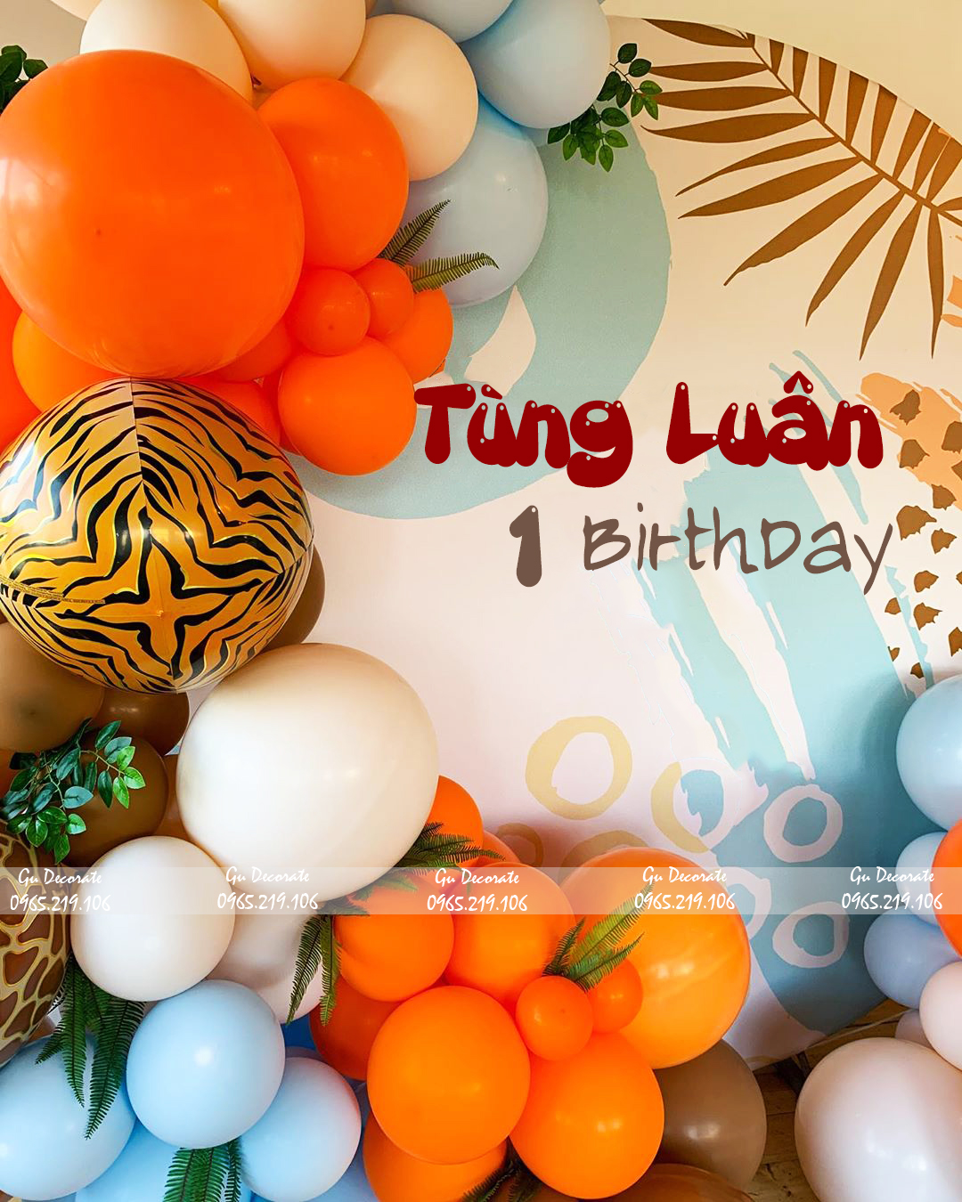 Hình ảnh về mẫu trang trí chủ đề rừng do GuDecorate thực hiện Hình ảnh về mẫu trang trí chủ đề rừng do GuDecorate thực hiện