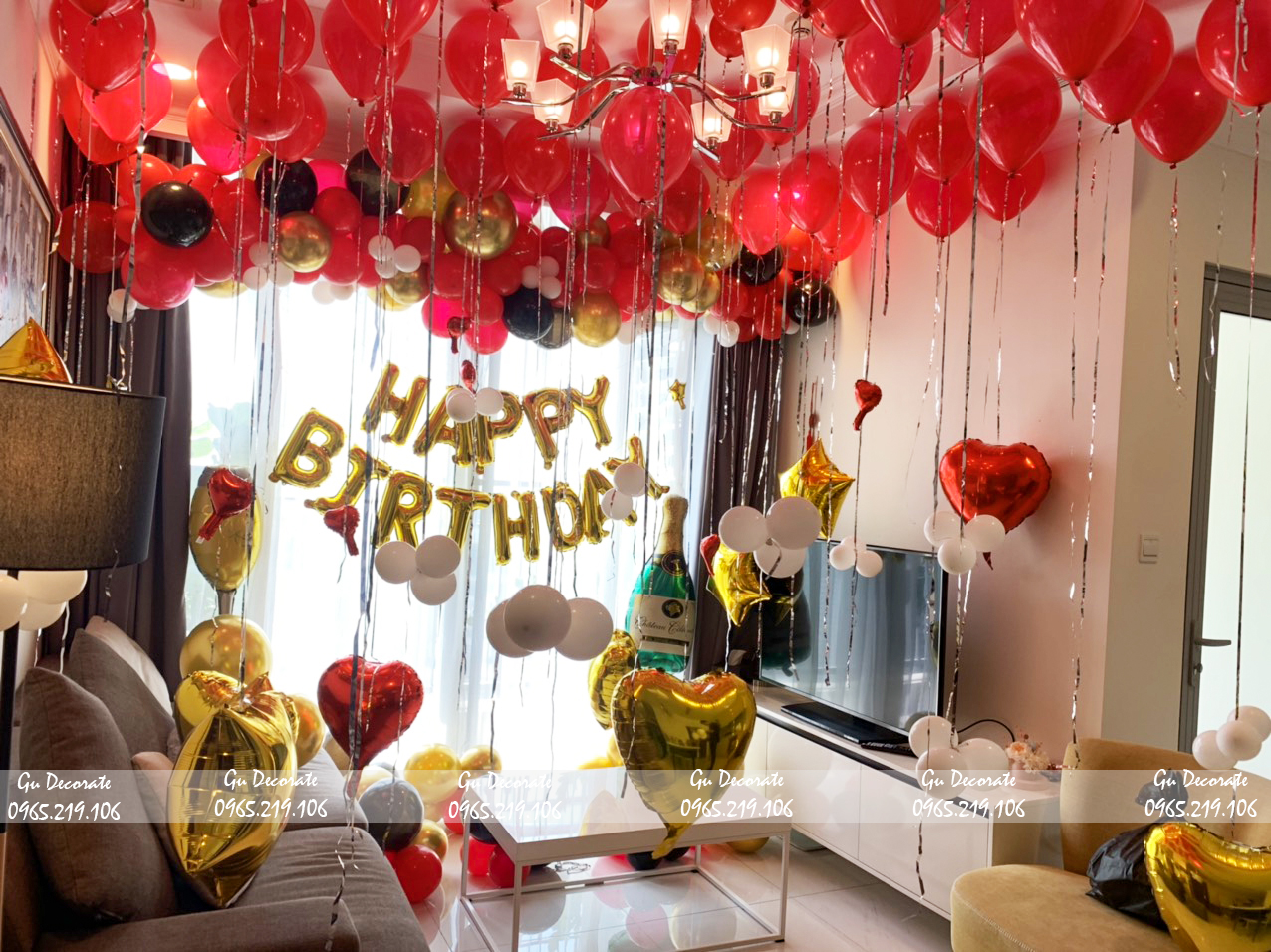 Trang trí phòng sinh nhật đặc biệt cho người yêu - gudecorate.com