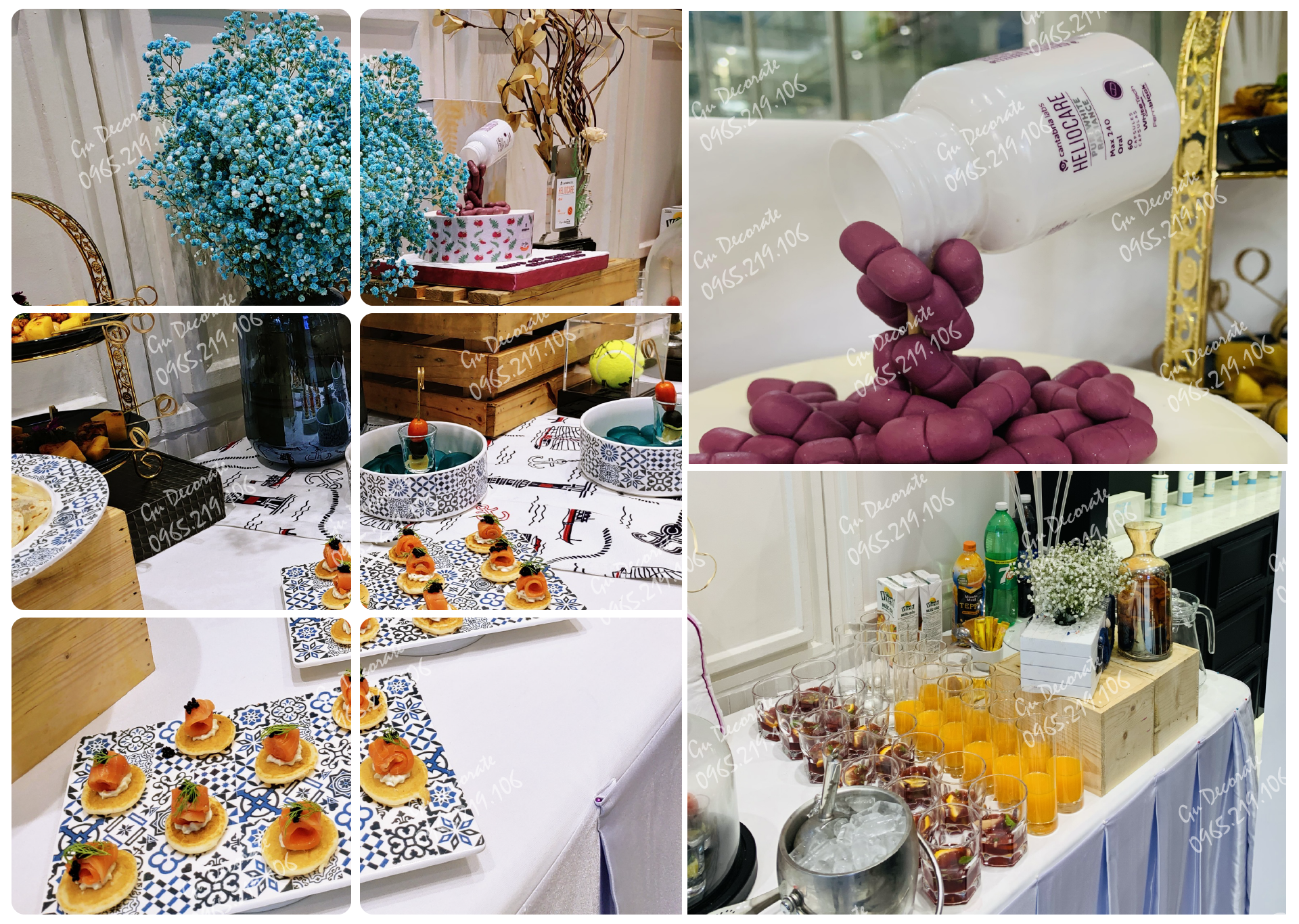 Bàn tiệc nhẹ đẹp mắt