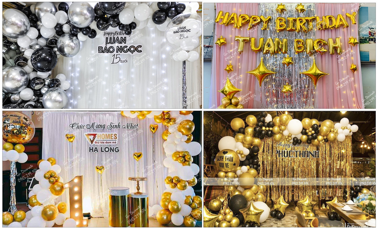 Những cách thiết kế backdrop sinh nhật được ưa chuộng nhất hiện nay  Sinh  nhật Sài Gòn